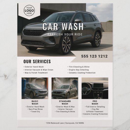 Autovermietung Flyer (Vorne)