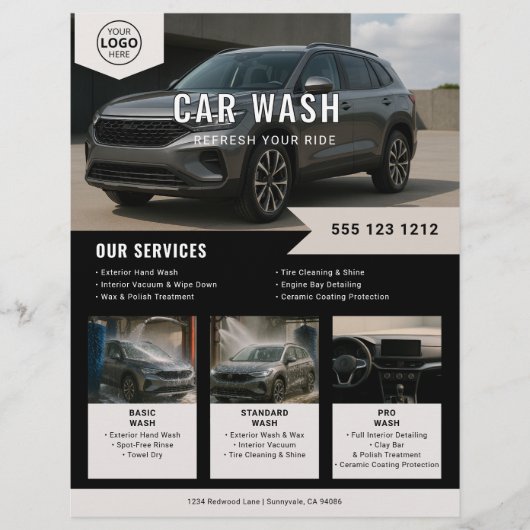 Autovermietung Flyer (Vorne)