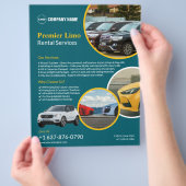 Autovermietung Kundenspezifischer Flyer (Hand)