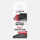 Autovermietung Mietwagen für Augenfänger Türanhänger (Rückseite)