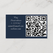 Autovermietung QR-Code beruflich Visitenkarte (Rückseite)