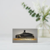 Autovermietung QR-Code beruflich Visitenkarte (Stehend Vorderseite)