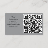 Autovermietung QR-Code beruflich Visitenkarte (Rückseite)