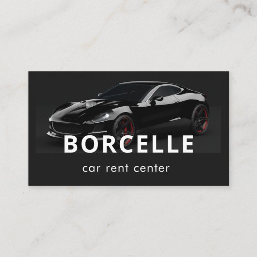 Autovermietung und Fahrerdienst | Luxus Visitenkarte (Vorderseite)