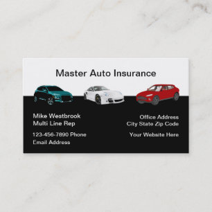 Autoversicherung Vertriebsagent Visitenkarte