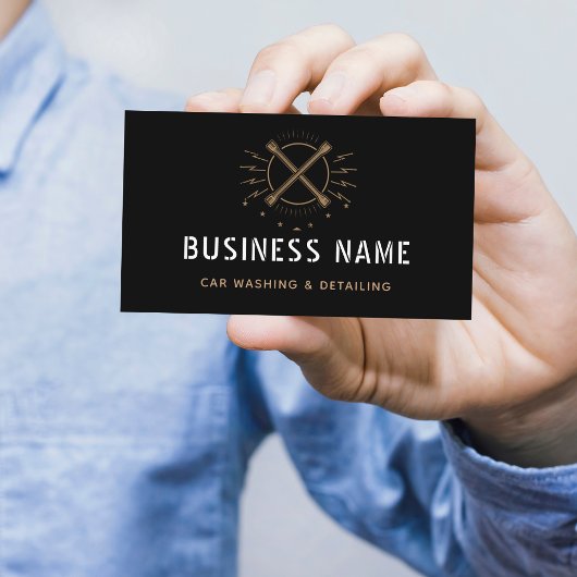 Autoverwaschen & Detailinformationen Minimalistisc Visitenkarte