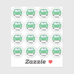 Autowartung Reifen Erinnerung Bujo Planer Aufkleber