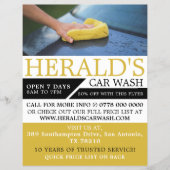 Autowasch, Auto-Wash, Reinigungsservice-Werbung Flyer (Vorne)