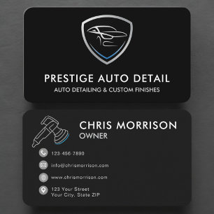 Autowasch-Fahrzeug-Detailing-Service Visitenkarte
