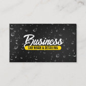 Autowasch und Auto mit Angaben zum Wassertropfen s Visitenkarte (Vorderseite)