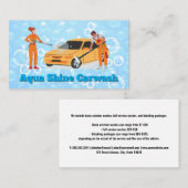 Autowaschanbieter | Seifenblasen Visitenkarte (Vorne/Hinten)