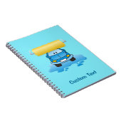 Autowaschanimation Notizbuch Notizblock (Rechte Seite)