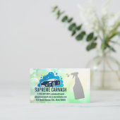 Autowaschanlagen | Flaschengrüben Visitenkarte (Stehend Vorderseite)