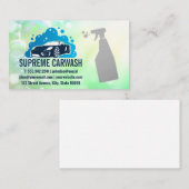 Autowaschanlagen | Flaschengrüben Visitenkarte (Vorne/Hinten)