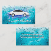 Autowaschblasen | Wasserperlen Visitenkarte (Vorne/Hinten)