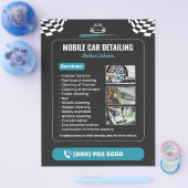 Autowäsche Auto-Detailing Flyer (Einzeln)