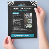 Autowäsche Auto-Detailing Flyer (Hand)
