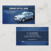 Autowäsche-Auto führt Geschäftskarten einzeln auf Visitenkarte (Vorne/Hinten)