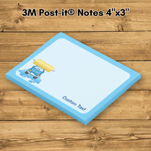 Autowäsche Cartoon Post-it Klebezettel