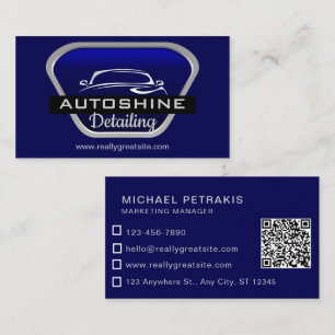 Autowäsche Mobile Autopflege Fahrzeugreinigung Visitenkarte