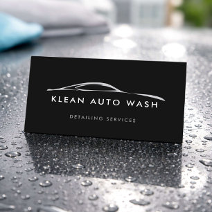 Autowäsche- und Detaildienstleistung Visitenkarte