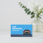 Autowäsche Visitenkarte (Stehend Vorderseite)
