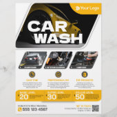 Autowäsche - (Vorlage) Flyer (Vorne)