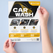 Autowäsche - (Vorlage) Flyer (Hand)