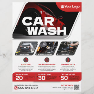 Autowäsche - (Vorlage) Flyer