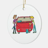 Autowaschen Keramik Ornament (Links)