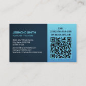 Autowaschen und Berufliche Laken im Detail Visitenkarte (Rückseite)