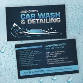 Autowaschen und Berufliche Laken im Detail Visitenkarte