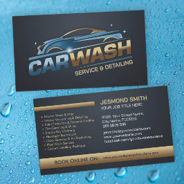 Autowaschen und Berufliche Laken im Detail Visitenkarte