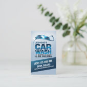 Autowaschen und Berufliche Laken im Detail Visitenkarte (Stehend Vorderseite)