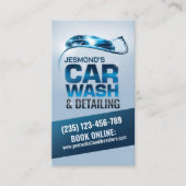 Autowaschen und Berufliche Laken im Detail Visitenkarte (Vorderseite)