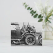 Autowerkstatt Postkarte (Stehend Vorderseite)