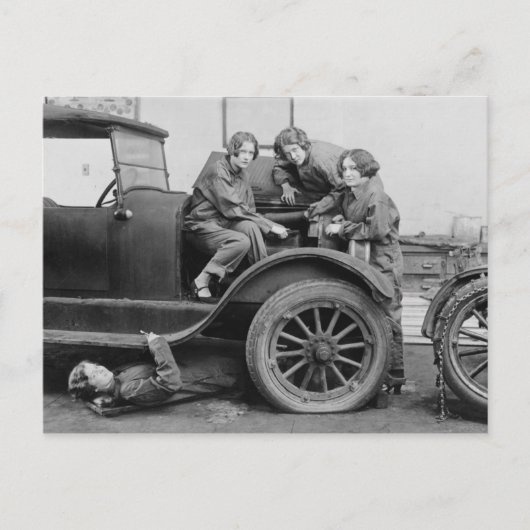 Autowerkstatt Postkarte (Vorderseite)