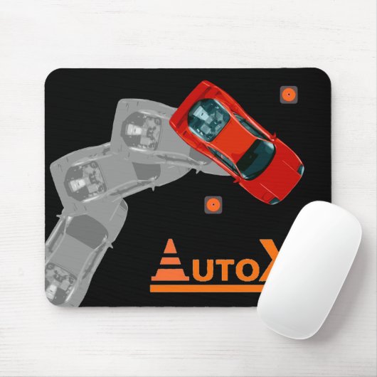 AUTOX-rot Mousepad (Mit Mouse)