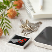 AUTOX-rot Schlüsselanhänger (Seite)