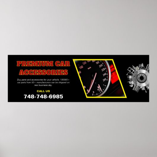 Autozubehör nach Kundenwunsch bearbeitbares Poster (Vorne)