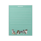 Autralian Shepherds Aussie Dogs Writer Paper Notizblock (Rotiert)