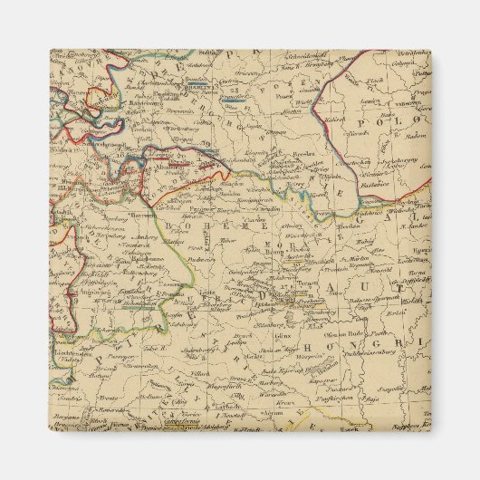 Autriche, Prusse, Confed Germanique, Pologna Magnet (Vorne)