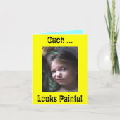 Autsch… Blicke schmerzlich Karte (Vorderseite)