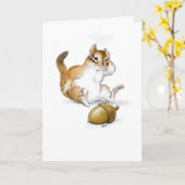 Autsch Eichhörnchen-Gruß-Karte Karte (Gelbe Blume)