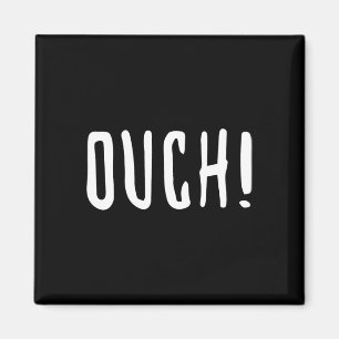 Autsch! Lustiger Schmerz Ausdruck Skateboarding Bm Magnet
