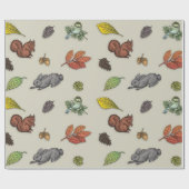 Autum Animals Geschenkpapier (Flach)