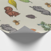 Autum Animals Geschenkpapier (Ecke)