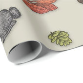 Autum Animals Geschenkpapier (Rolleneckpunkt)