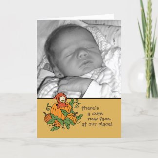 Autum Baby-Geburts-Mitteilung (Junge oder Mädchen) Ankündigung