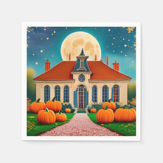 Autum/Fall Moon Paper Serviette (Vorderseite)